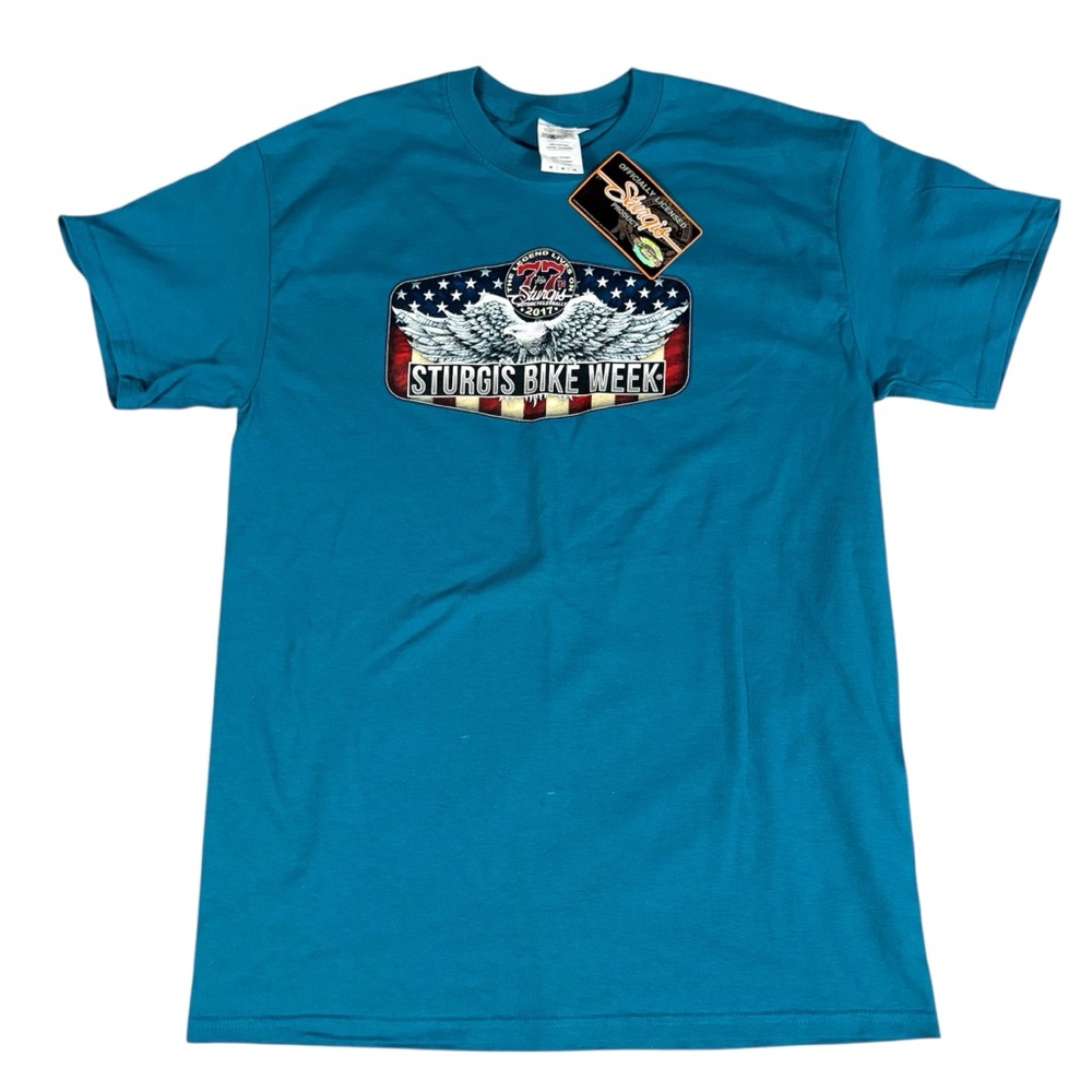 77th Sturgis Bike Week Motorcycle Rally 2017 Officially Licensed T-Shirt Med NWT